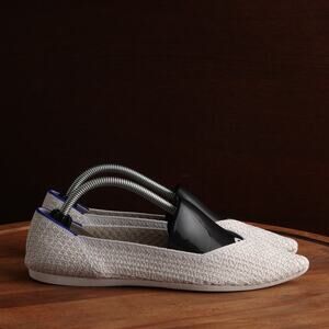 Rothy's Flats Womens Size 7.5 Ivory The Point Knit Slip On Casual Career Shoes